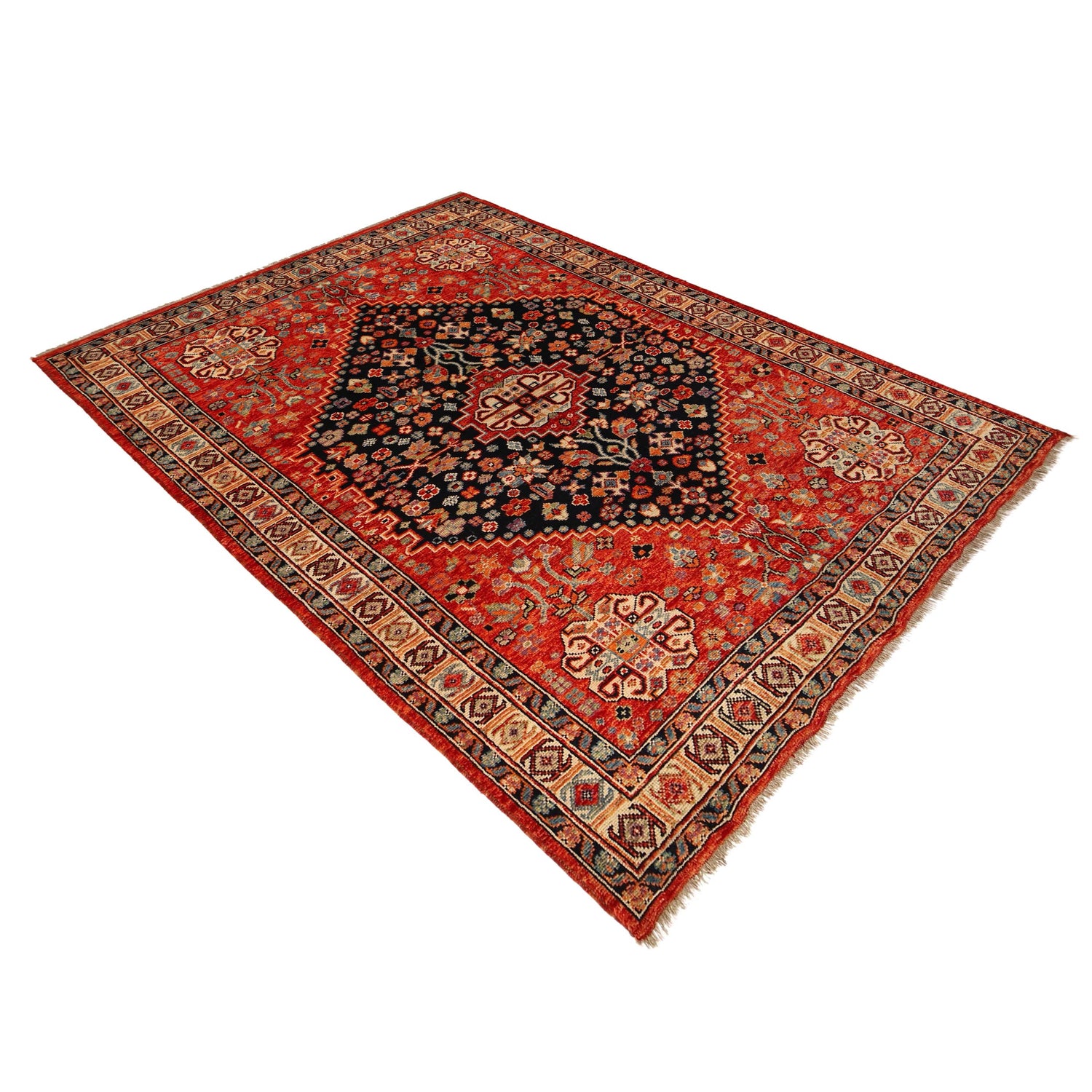 Handmade Sherazi Rug 6' 8" x 9' 8" (ft) - No. G36495