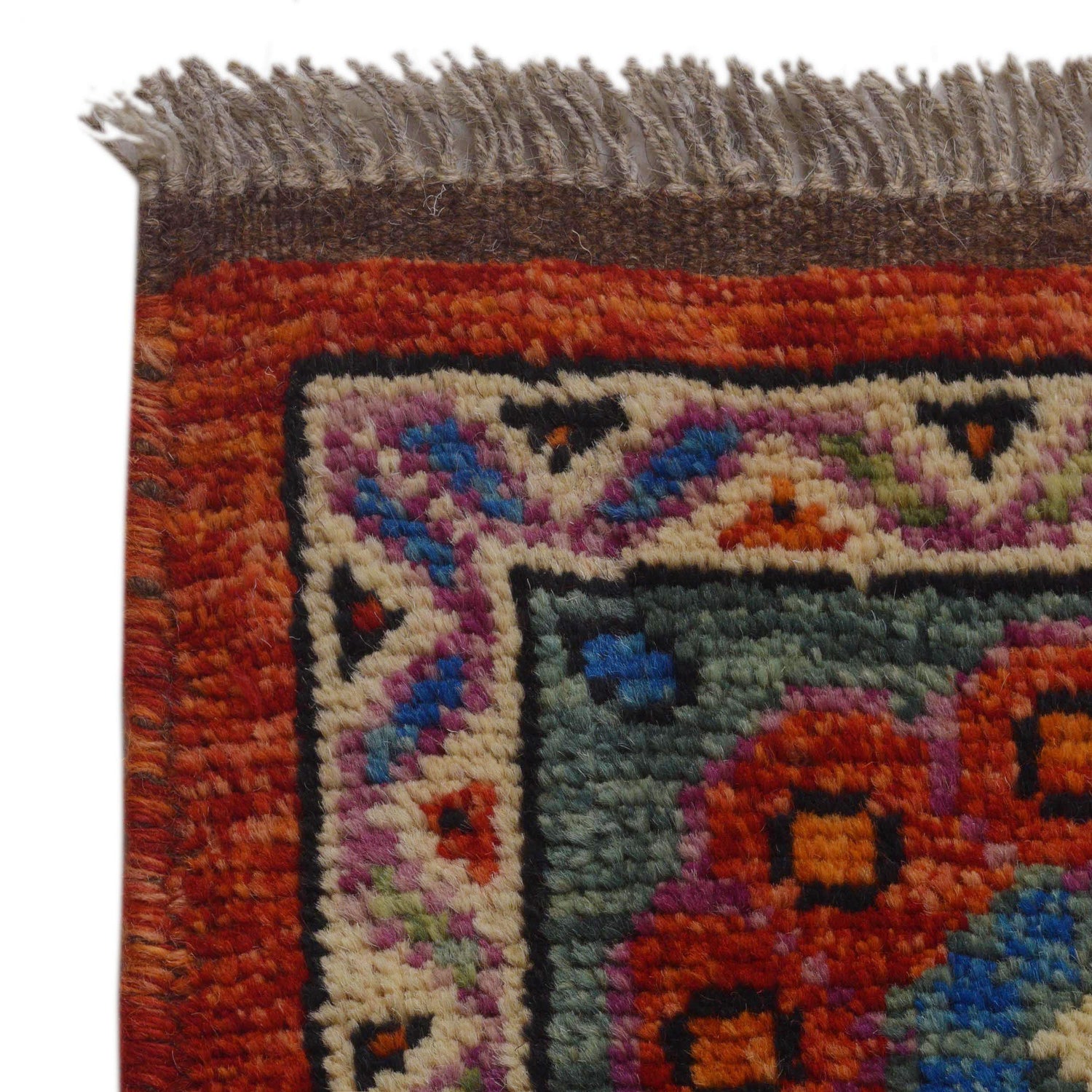 Hand Knotted Sherazi Rug 6' 6" x 9' 9" (ft) - No. G36496