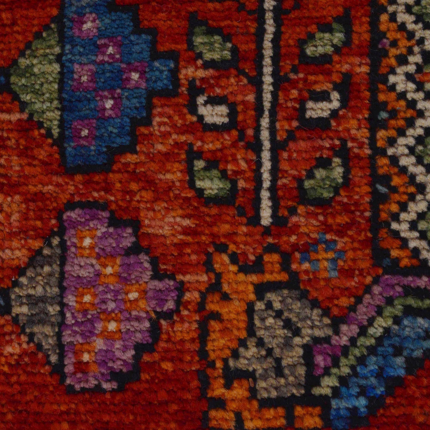 Hand Knotted Sherazi Rug 6' 6" x 9' 9" (ft) - No. G36496