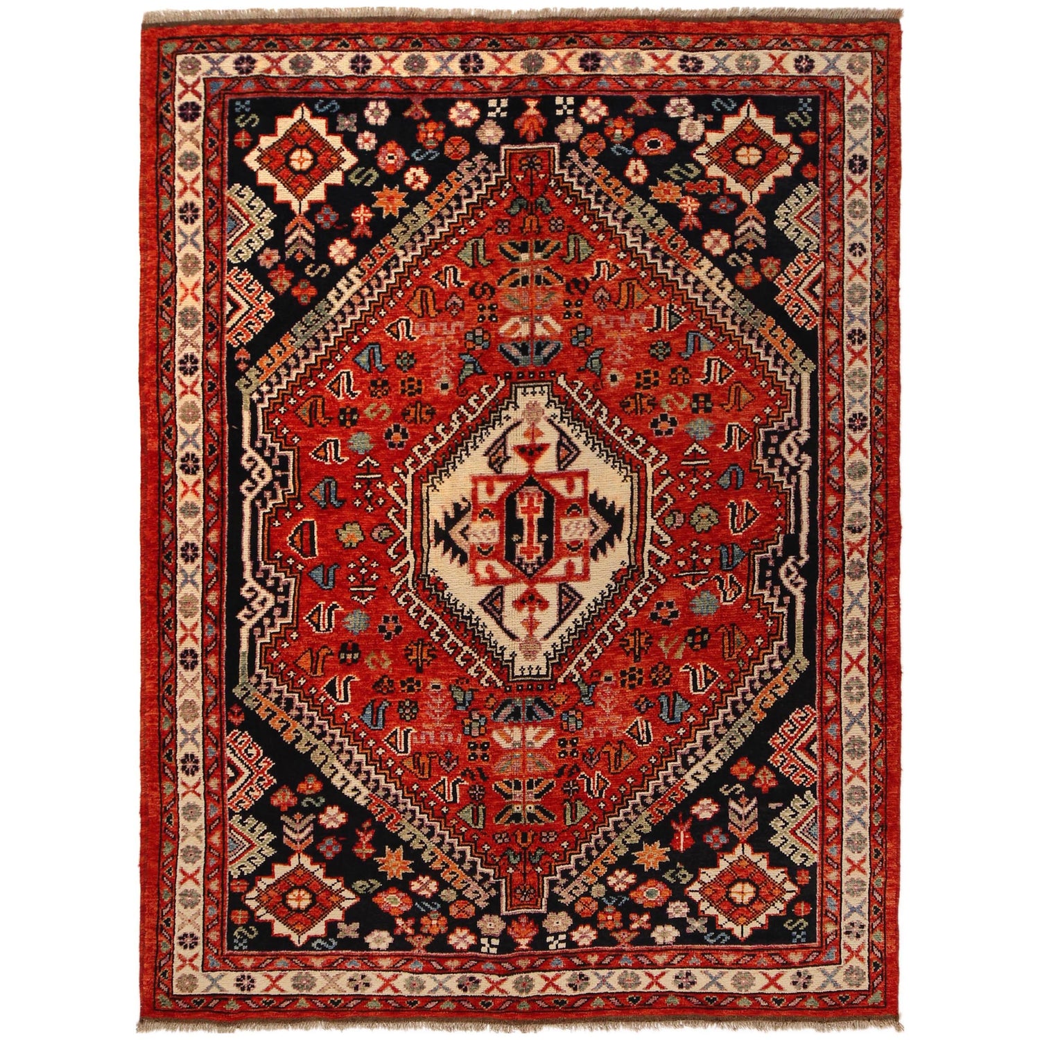 Handmade Sherazi Rug 5' 8" x 7' 10" (ft) - No. G36497