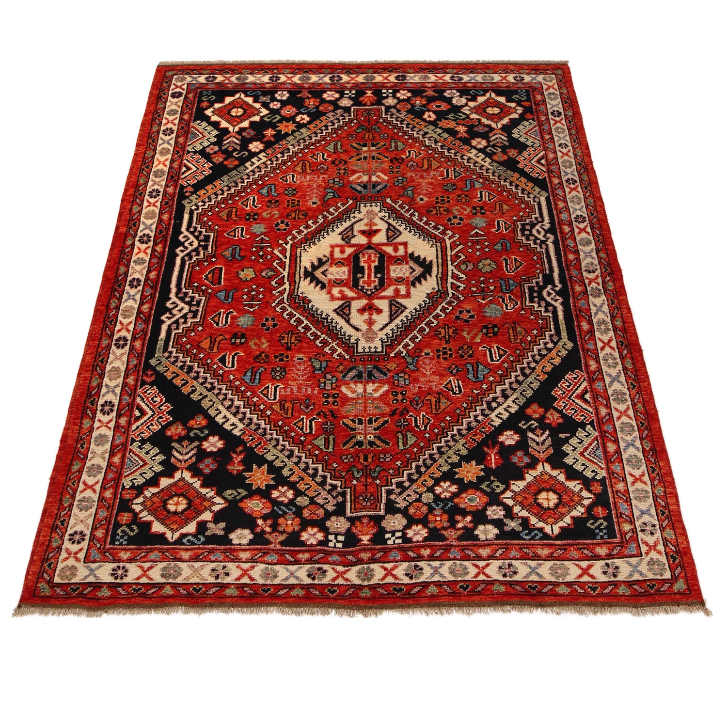 Handmade Sherazi Rug 5' 8" x 7' 10" (ft) - No. G36497