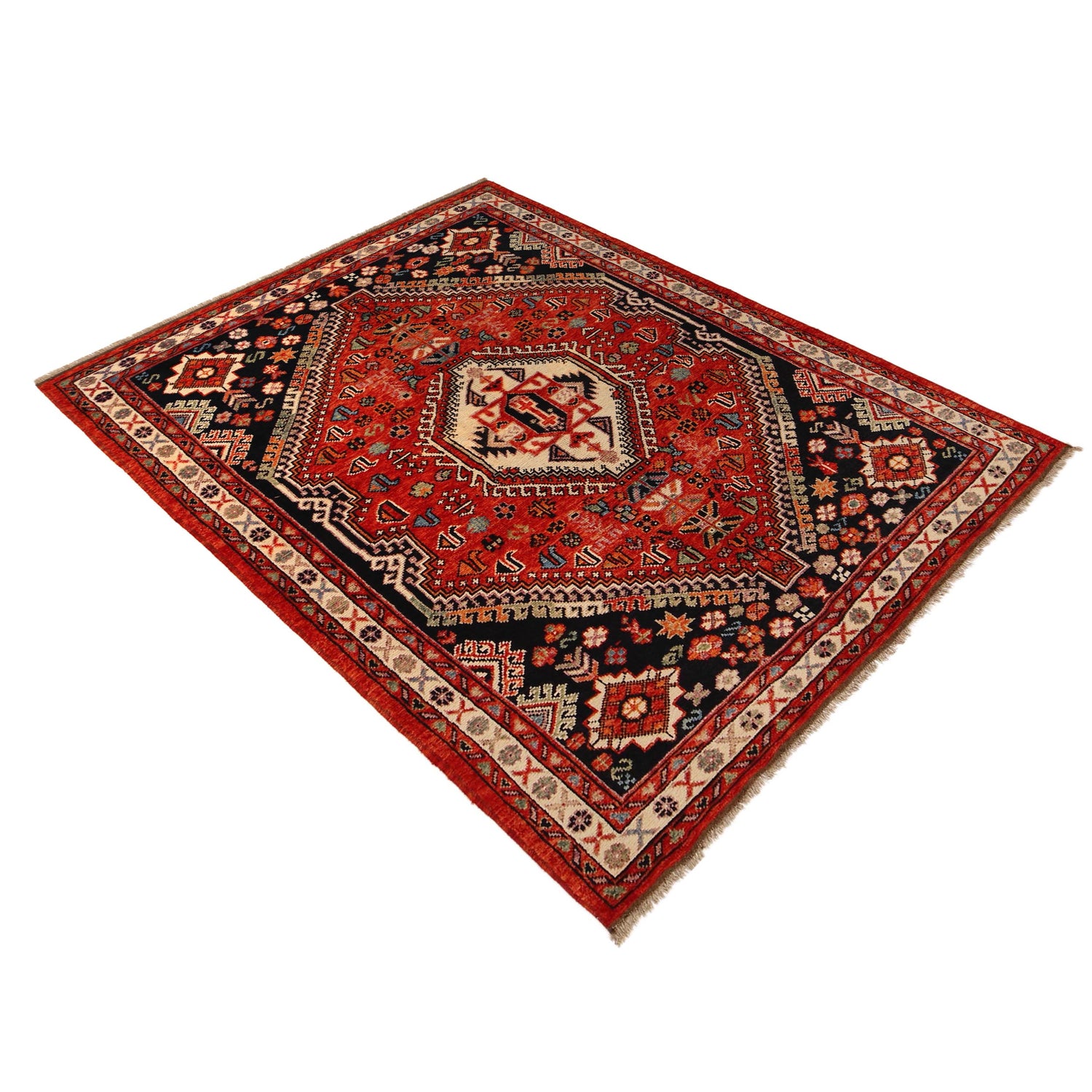 Handmade Sherazi Rug 5' 8" x 7' 10" (ft) - No. G36497