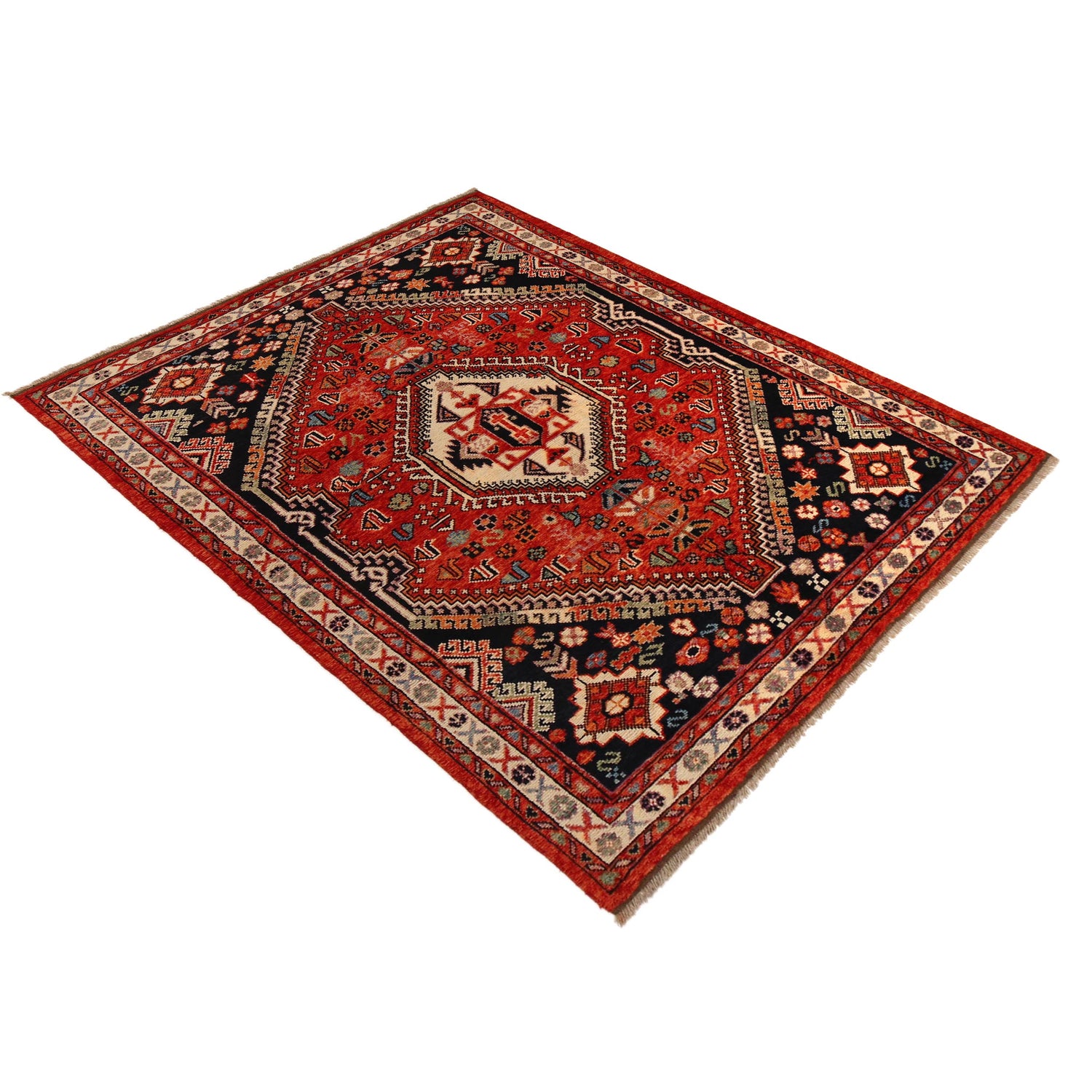 Handmade Sherazi Rug 5' 8" x 7' 10" (ft) - No. G36497