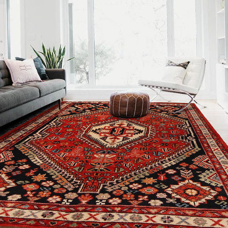 Handmade Sherazi Rug 5' 8" x 7' 10" (ft) - No. G36497
