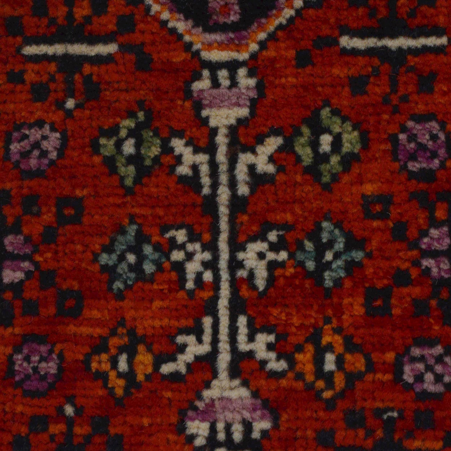 Red Color Shirazi Runner Rug 2' 8" x 9' 6" (ft) - No. G36498