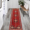 Red Color Shirazi Runner Rug 2' 8" x 9' 6" (ft) - No. G36498