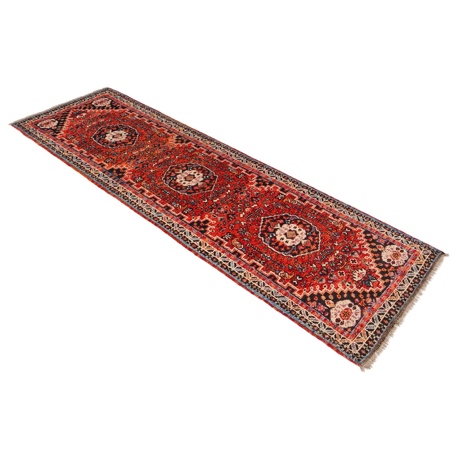 Handmade Sherazi Runner Rug 2' 8" x 9' 4" (ft) - No. G36499