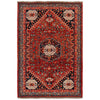 Red Color Shirazi Rug 3' 11" x 5' 10" (ft) - No. G36505