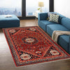 Red Color Shirazi Rug 3' 11" x 5' 10" (ft) - No. G36505