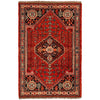Red Color Shirazi Runner Rug 3' 3" x 4' 9" (ft) - No. G36507