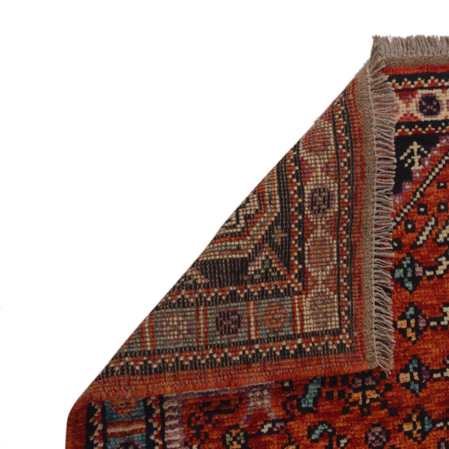 Red Color Shirazi Runner Rug 3' 3" x 4' 9" (ft) - No. G36507