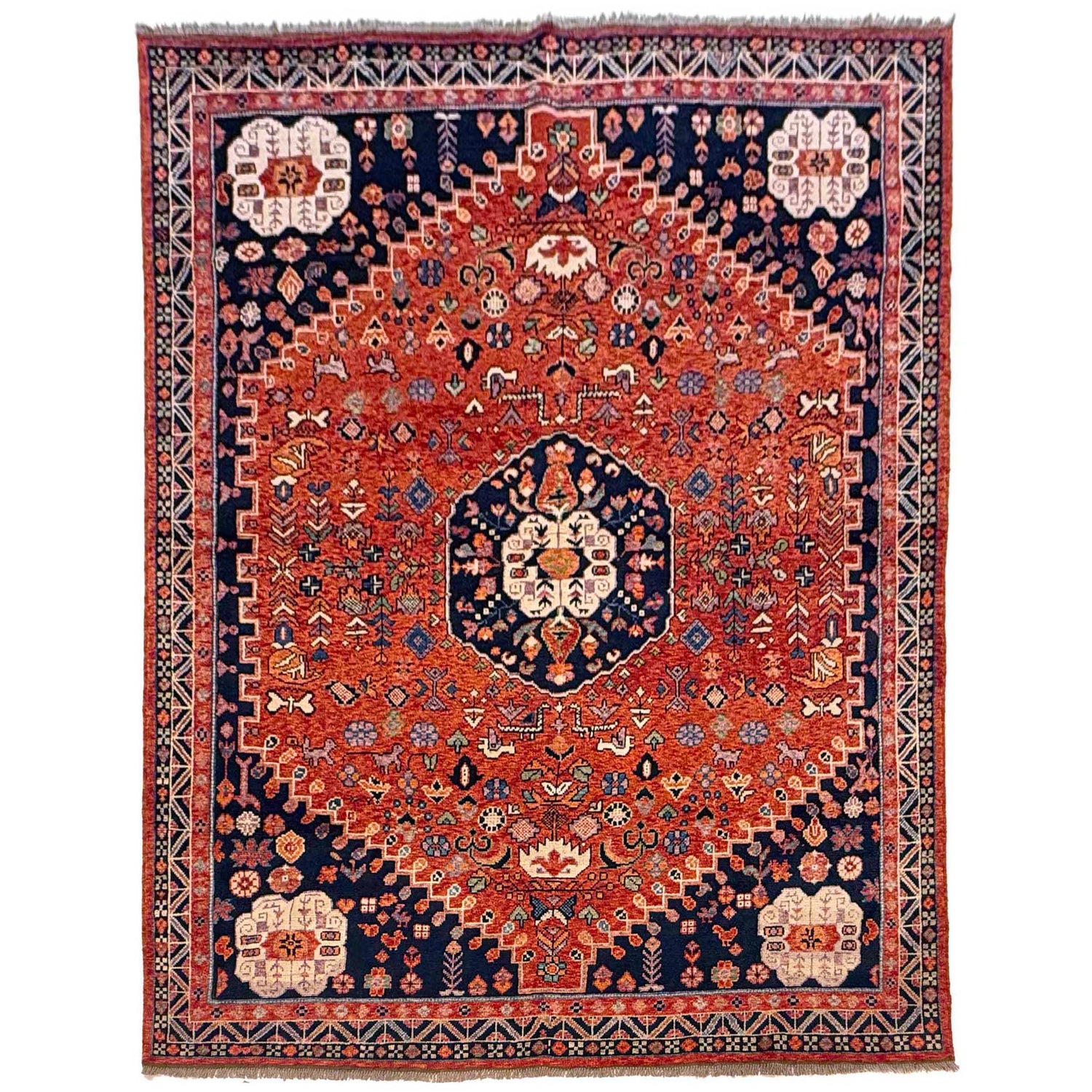 Persian Shirazi Design Rug 7' 11 x 9' 9 (ft) - No. G36509