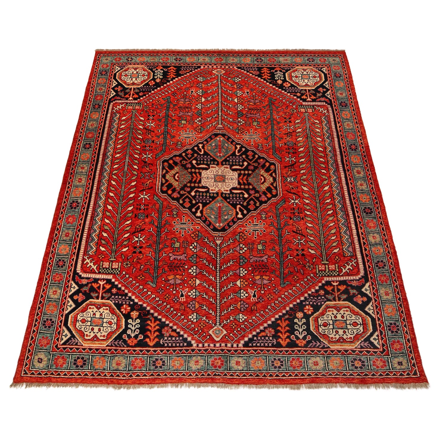 Handmade Sherazi Rug 8' 2 x 9' 9 (ft) - No. G36513