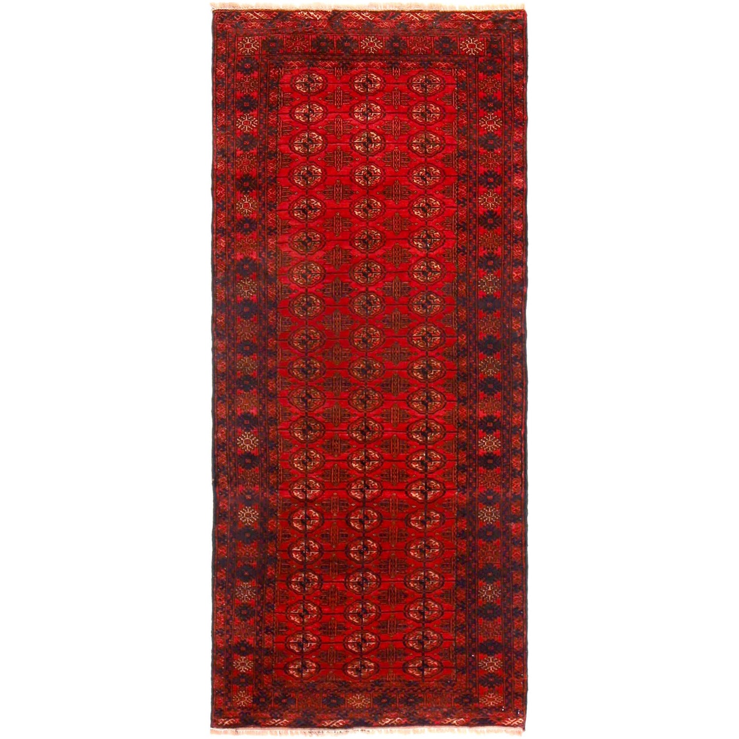 Hand Knotted Bokhara Wool Runner Rug 2' 7" x 6' 0" (ft) - No. G36529