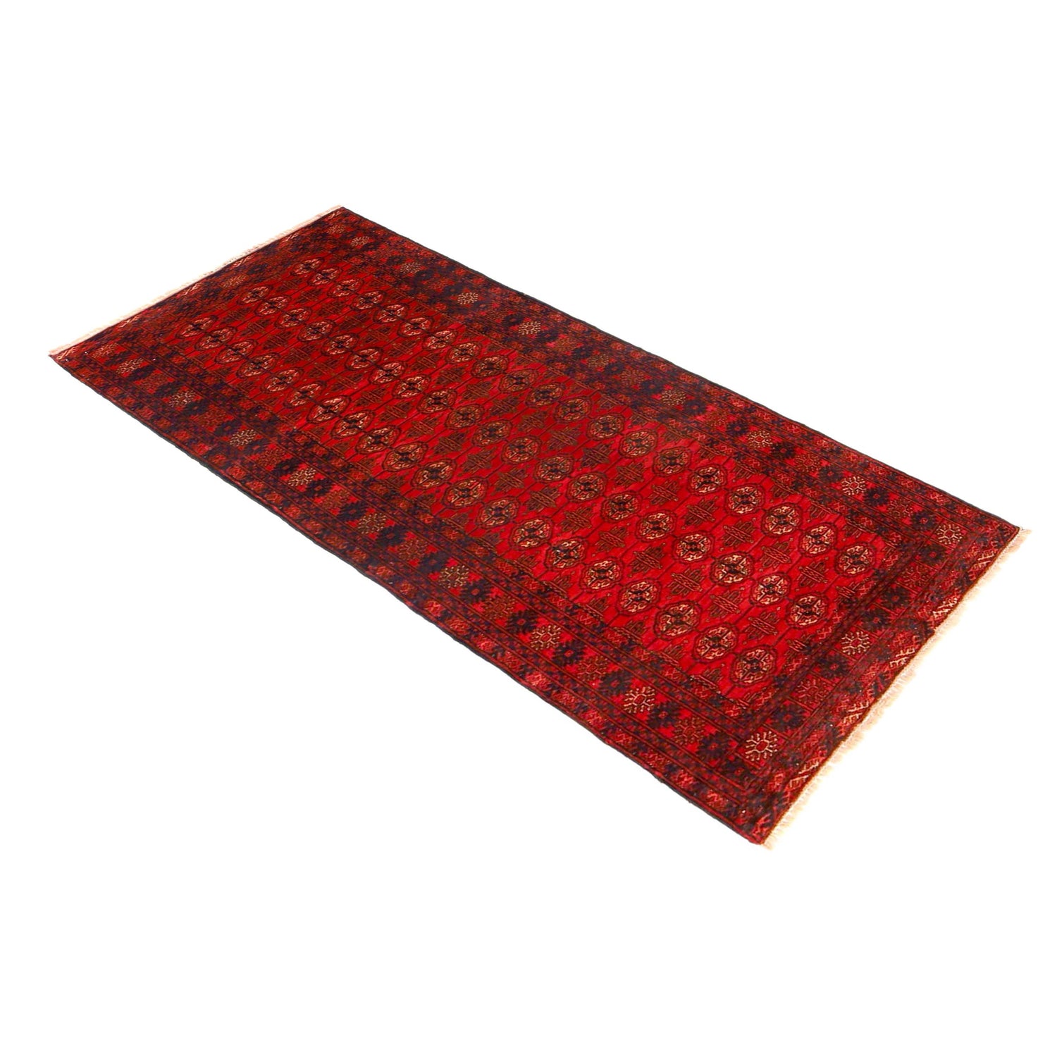 Hand Knotted Bokhara Wool Runner Rug 2' 7" x 6' 0" (ft) - No. G36529