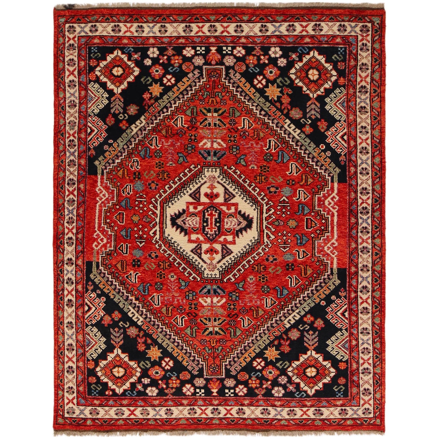 Persian Shirazi Design Rug 5' 9" x 7' 8" (ft) - No. G36530
