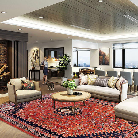 Handmade Sherazi Rug 8' 2 x 11' 1 (ft) - No. G36531