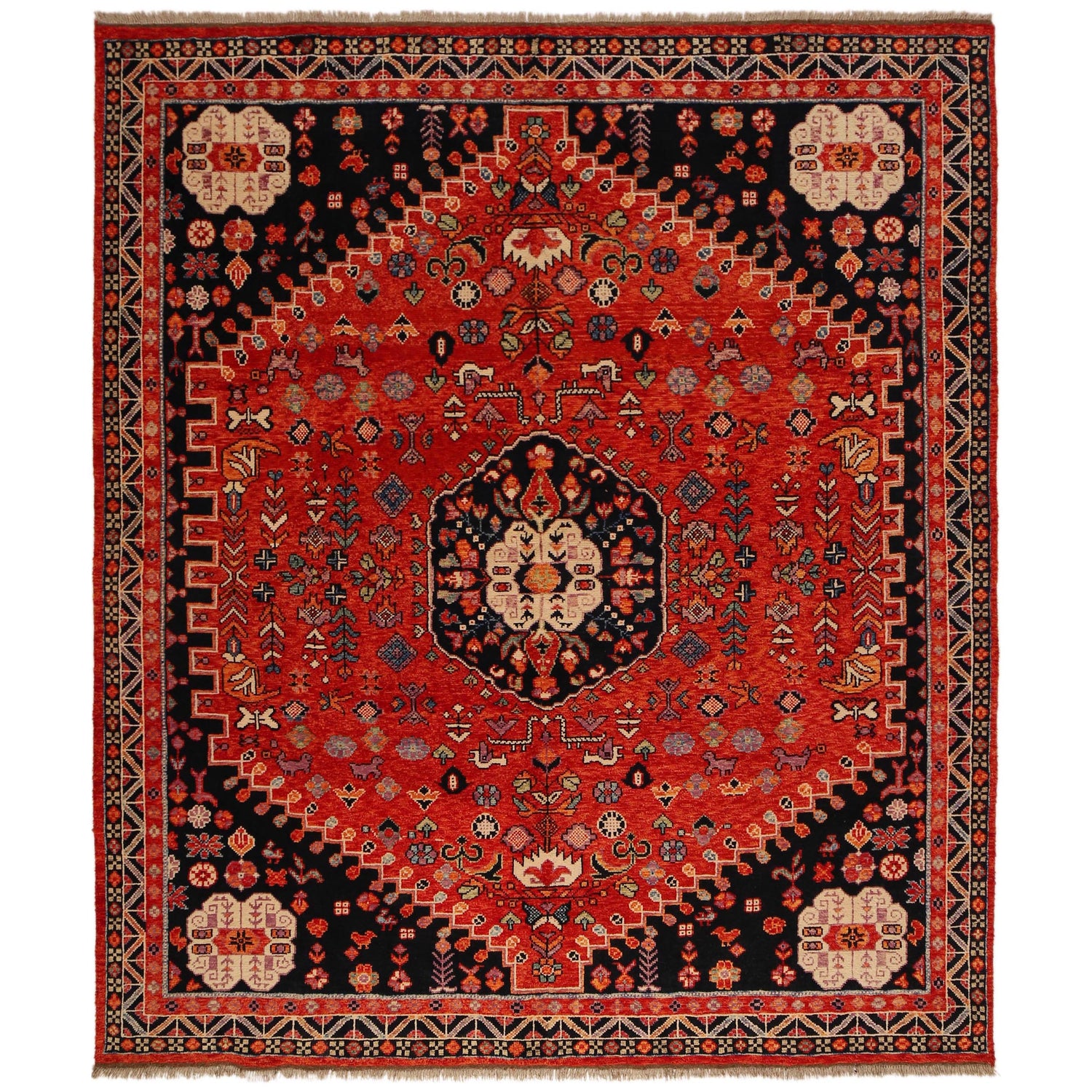 Hand Knotted Sherazi Rug 8' 4 x 9' 8 (ft) - No. G36532