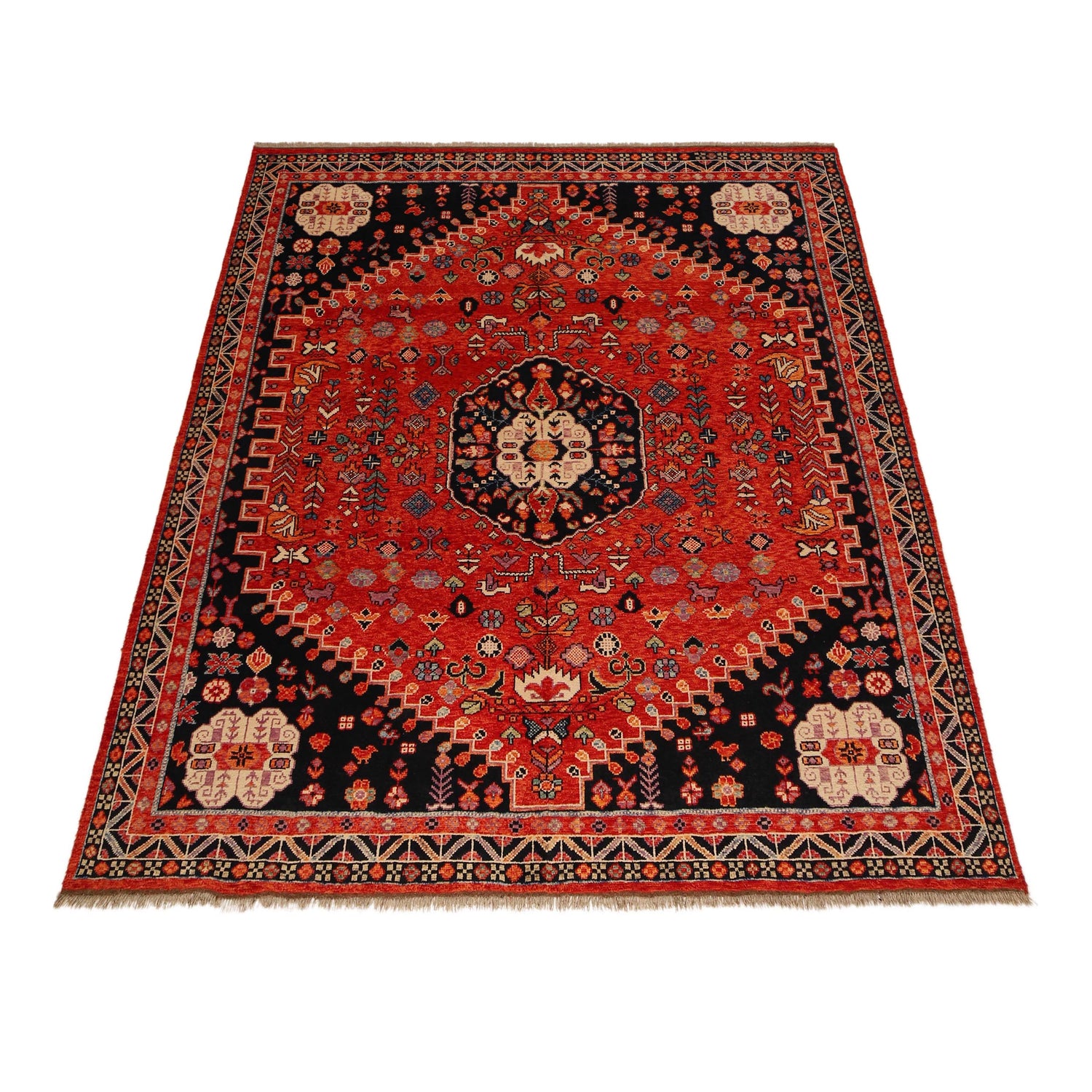 Hand Knotted Sherazi Rug 8' 4 x 9' 8 (ft) - No. G36532