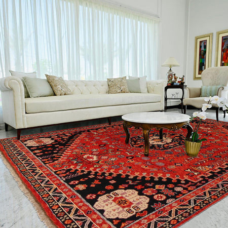 Hand Knotted Sherazi Rug 8' 4 x 9' 8 (ft) - No. G36532