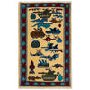 Hand Knotted War Rug 2' 9" x 4' 4" (ft) - No. G36550