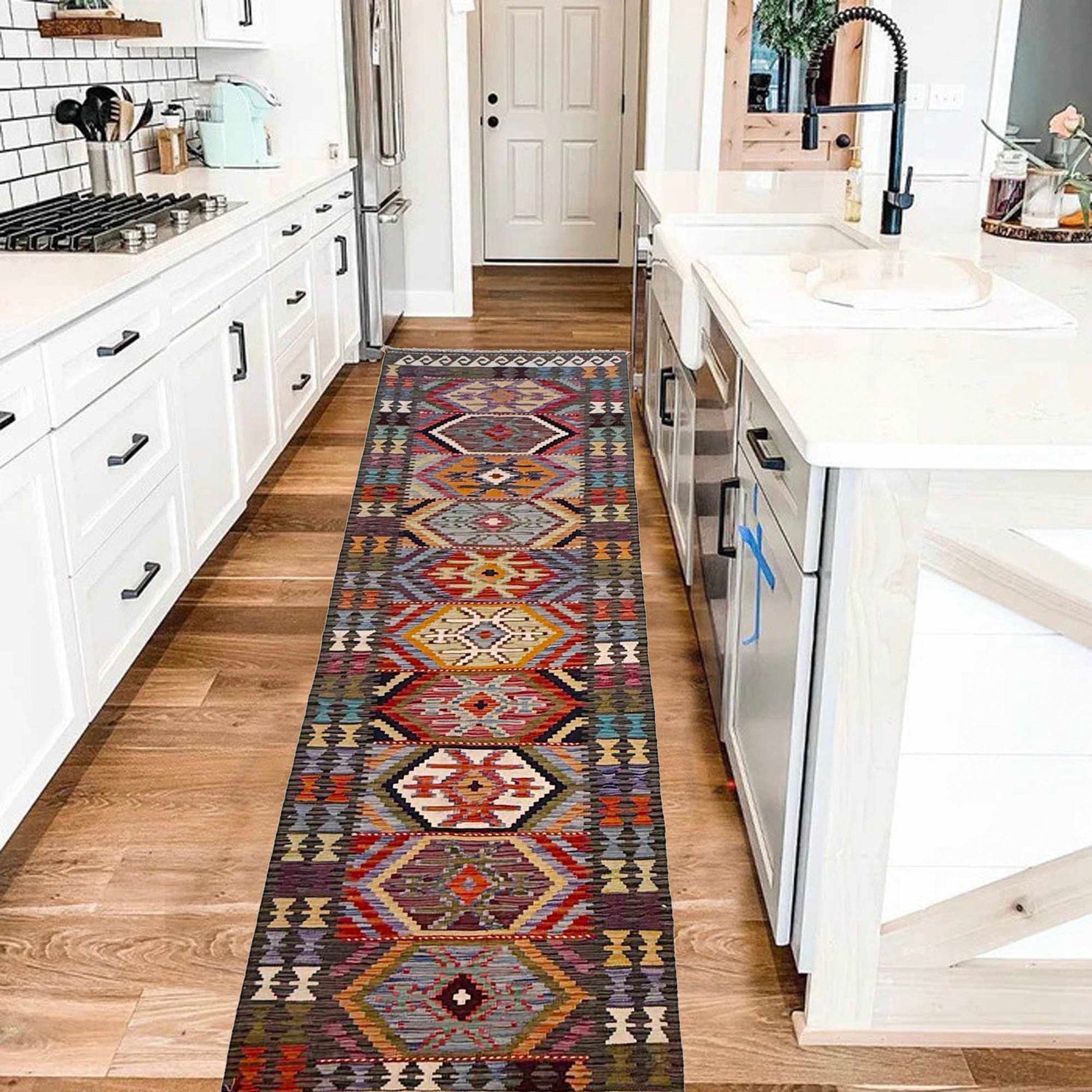 Vegetable Kilim Runner 2' 9" x 9' 11" (ft) - No. G36635