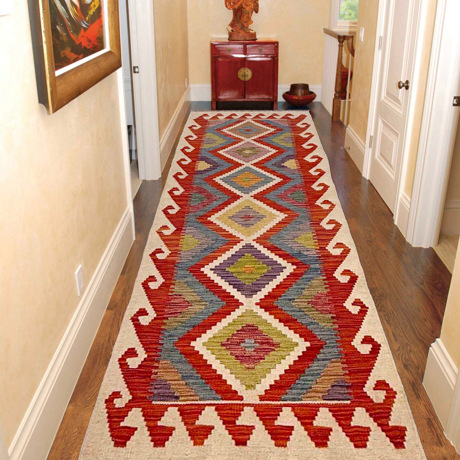 Vegetable Kilim Runner 2' 1" x 6' 0" (ft)- No. G36636