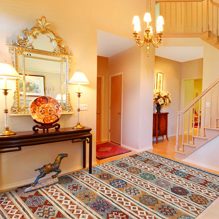 Handmade Vegetable Kelim 6' 7" x 10' 2" (ft) - No. G36640