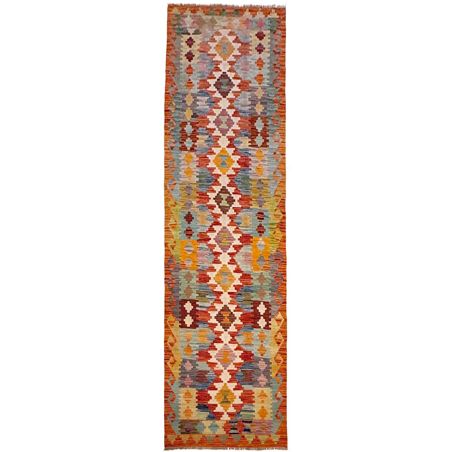 Vegetable Kelim Runner 2' 9" x 9' 5" (ft) - No. G36643