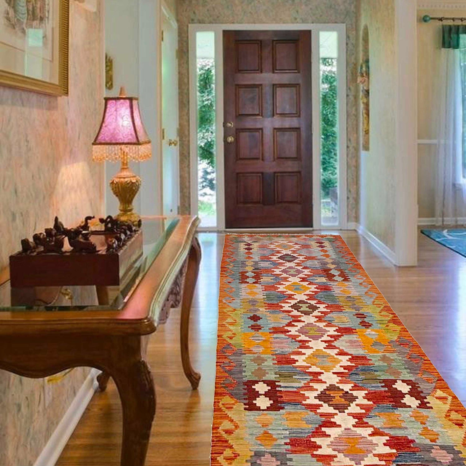 Vegetable Kelim Runner 2' 9" x 9' 5" (ft) - No. G36643