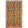 Handmade Vegetable Kelim 4' 1" x 5' 8" (ft) - No. G36646