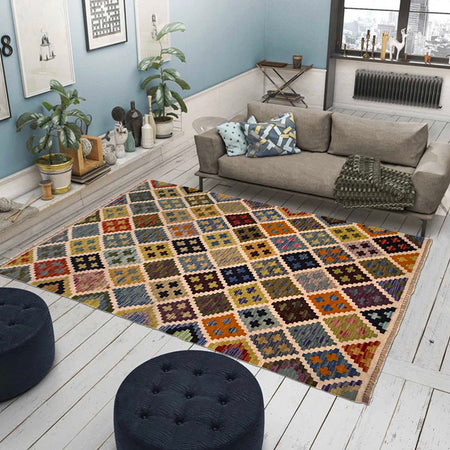 Handmade Vegetable Kilim 3' 3" x 4' 10" (ft) - No. G36647