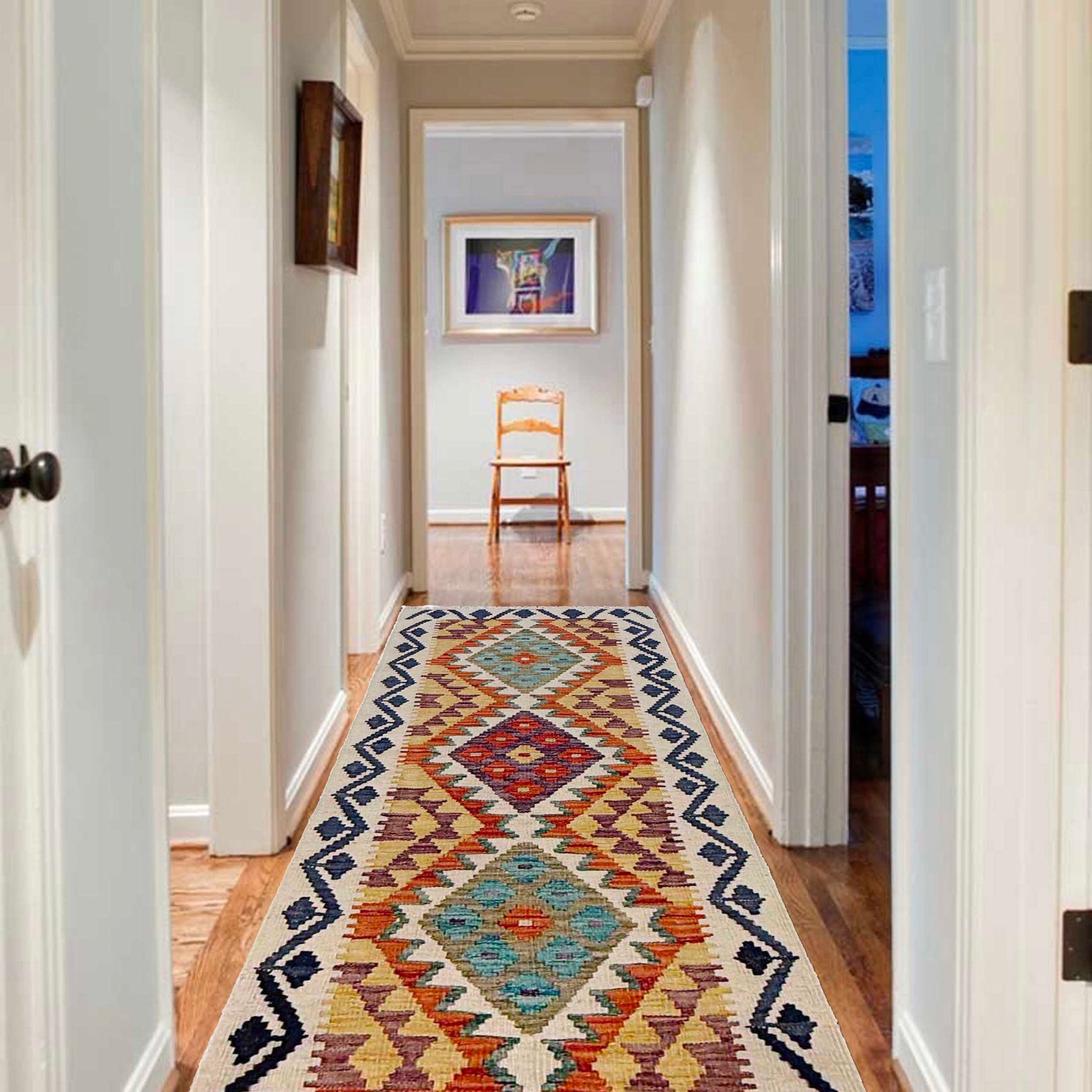 Vegetable Kelim Runner 1' 11" x 5' 11" (ft)- No. G36648