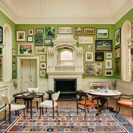 Handmade Vegetable Kilim 6' 8" x 9' 10" (ft) - No. G36653