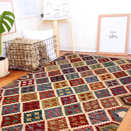 Handmade Vegetable Kelim 3' 4" x 5' 0" (ft) - No. G36657