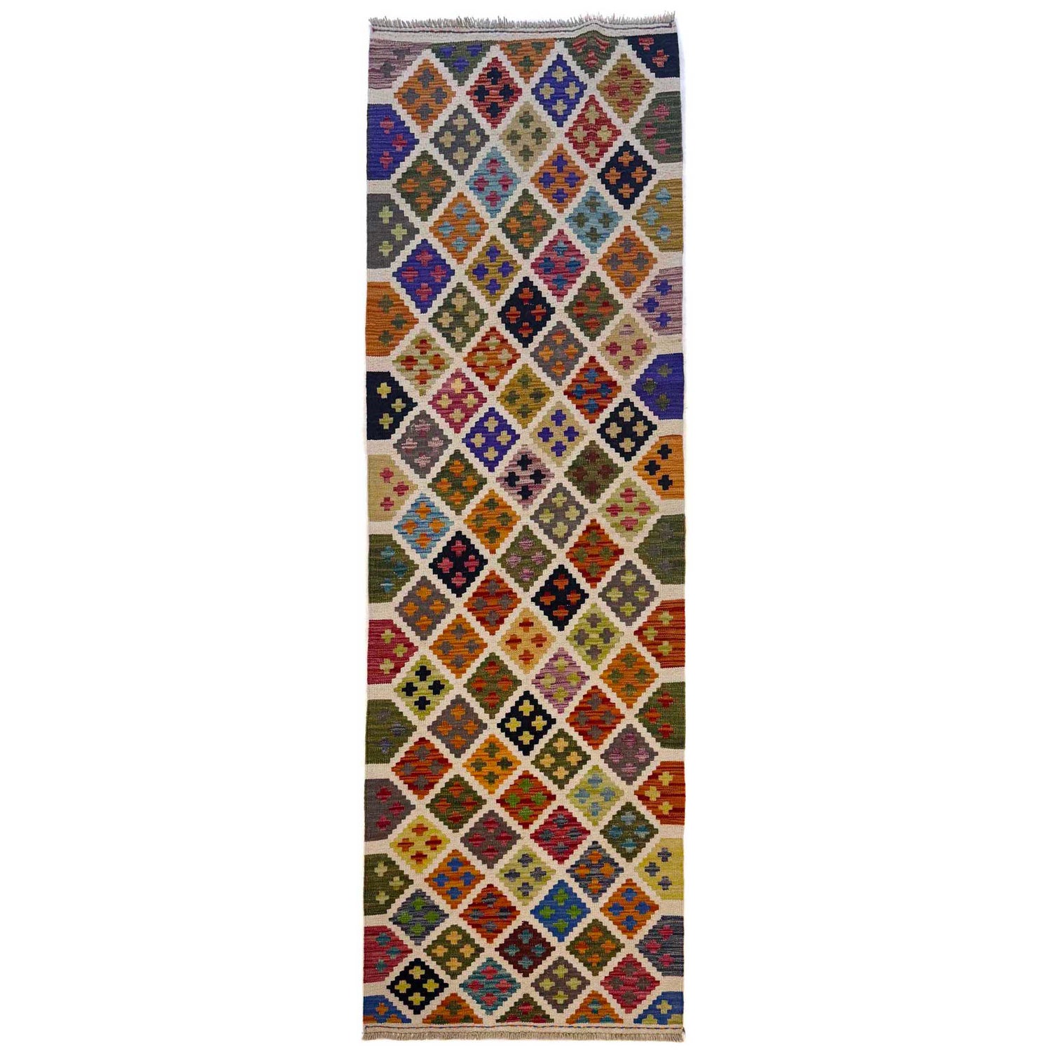 Vegetable Kelim Runner 2' 6" x 9' 4" (ft) - No. G36665