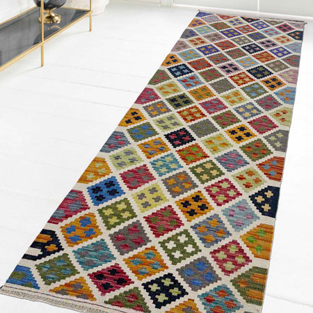 Vegetable Kilim Runner 2' 8" x 9' 7" (ft) - No. G36669