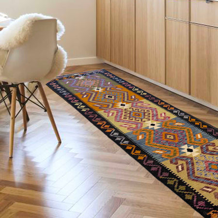 Vegetable Kelim Runner 2' 8" x 9' 11" (ft) - No. G36670