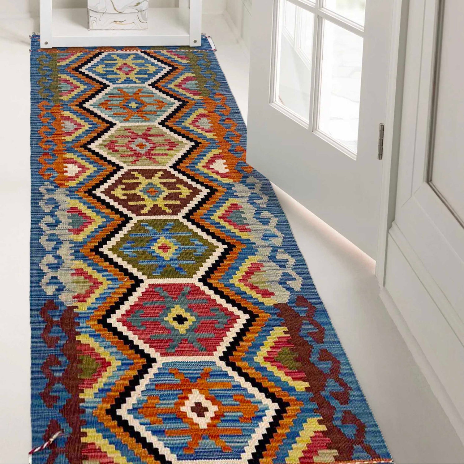 Vegetable Kelim Runner 2' 1" x 5' 7" (ft)- No. G36672