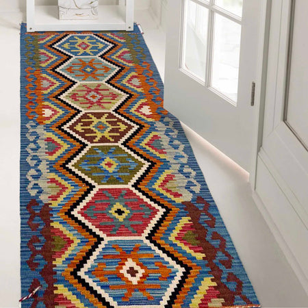 Vegetable Kelim Runner 2' 1" x 5' 7" (ft)- No. G36672