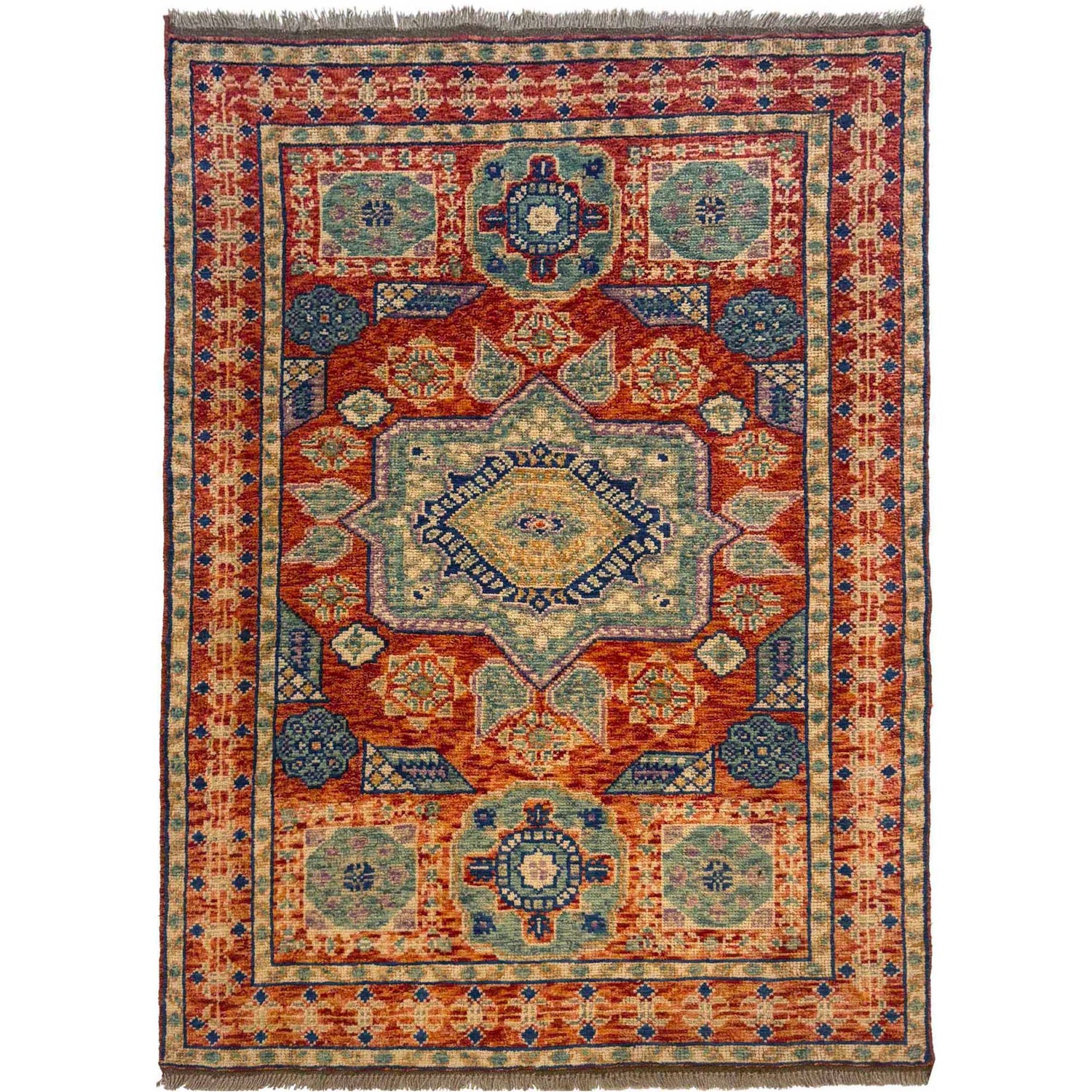 Handmade Mamluk Rug 3' 11" x 5' 9" (ft) - No. G36682