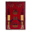 War Rug 2' 0" x 2' 11" (ft) - No. G36685
