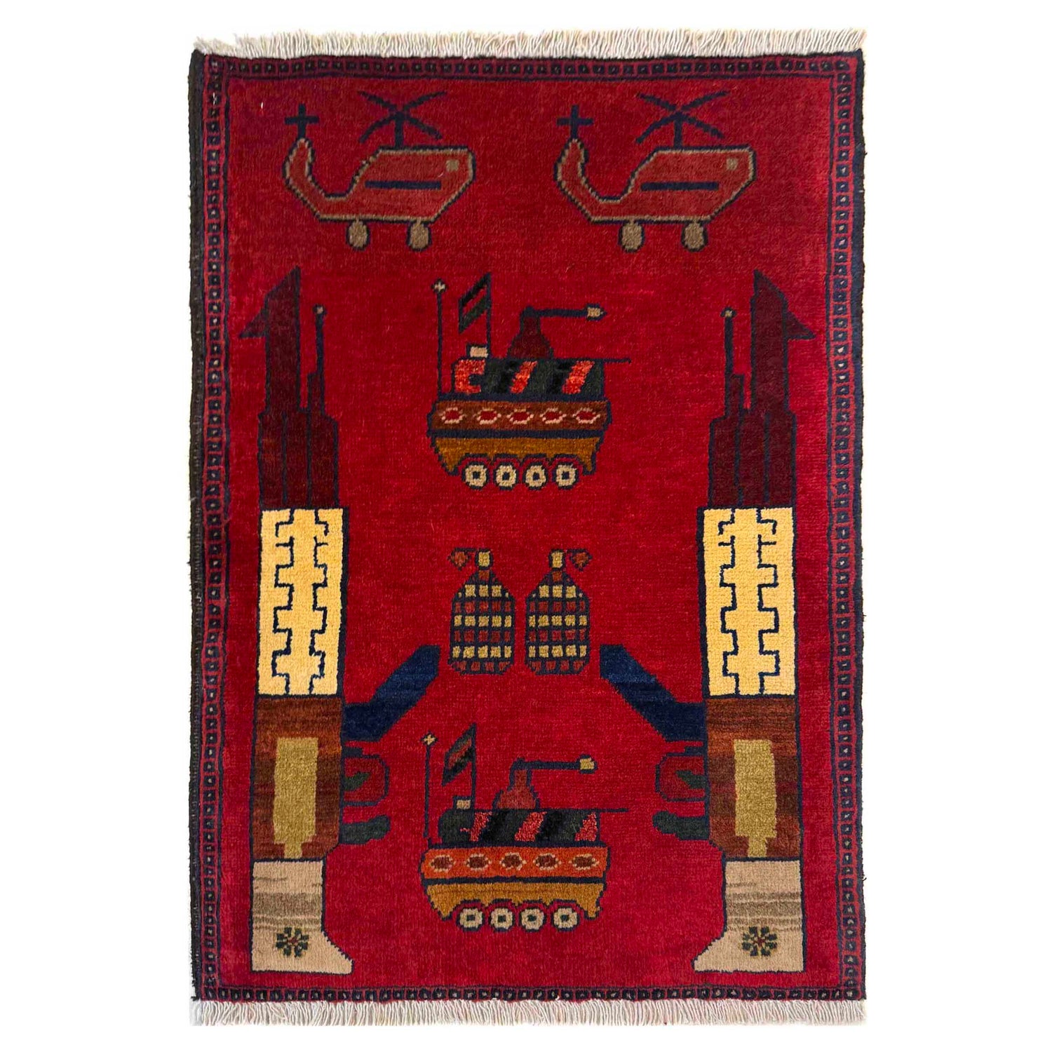 War Rug 2' 0" x 2' 11" (ft) - No. G36685
