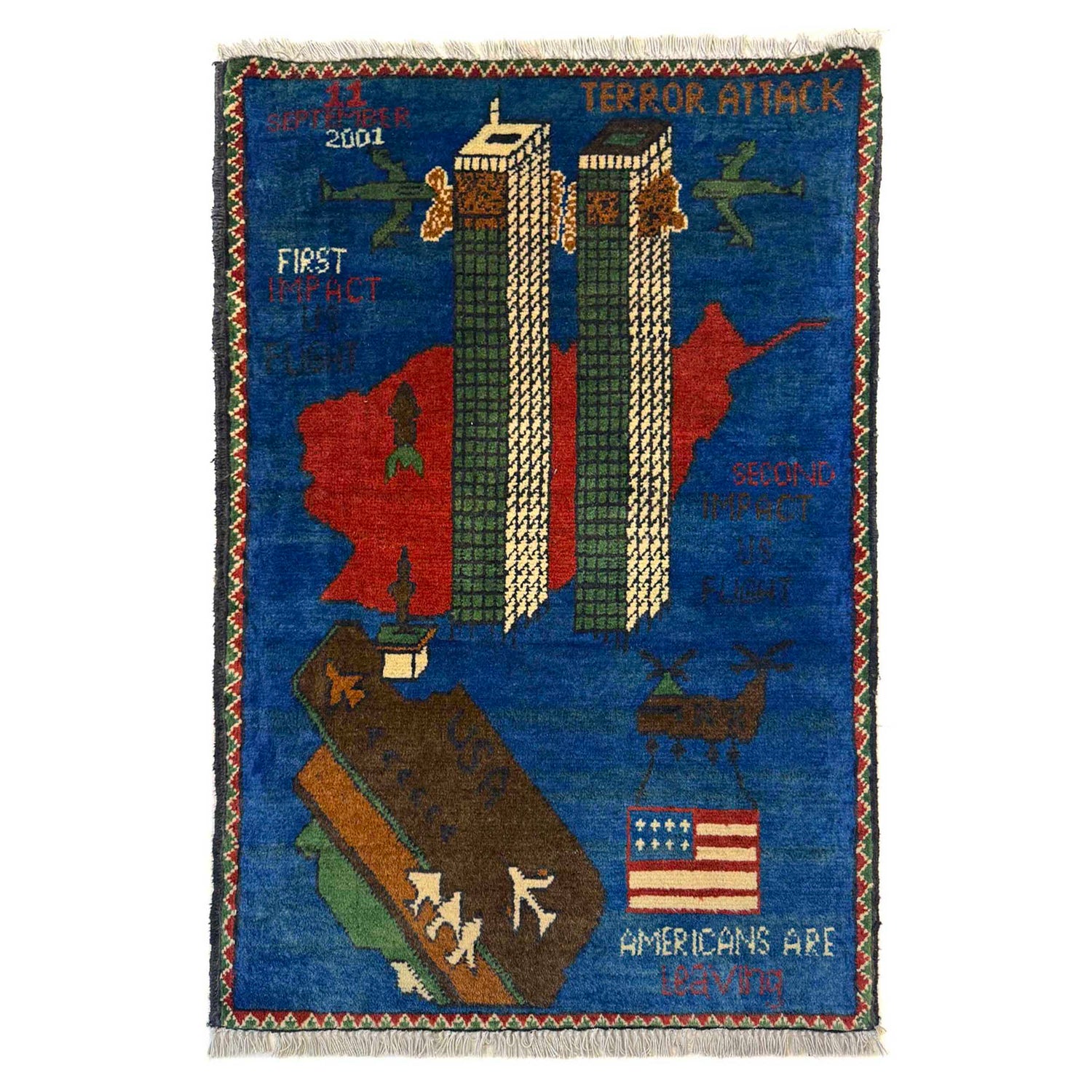 Handmade War Rug 2' 0" x 3' 0" (ft) - No. G36686
