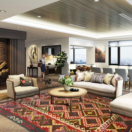 Handmade Vegetable Kilim 5' 10" x 8' 2" (ft) - No. G36687