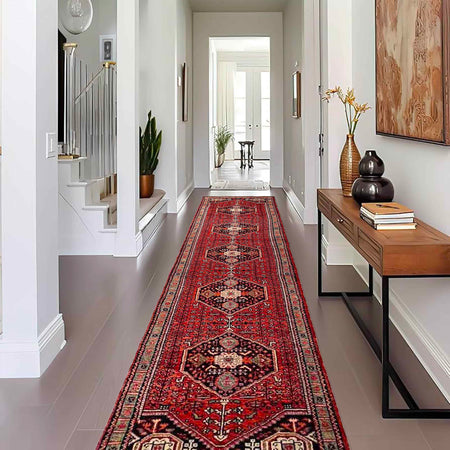 Hand Knotted Sherazi Runner Rug 2' 8" x 13' 0" (ft) - No. G36694