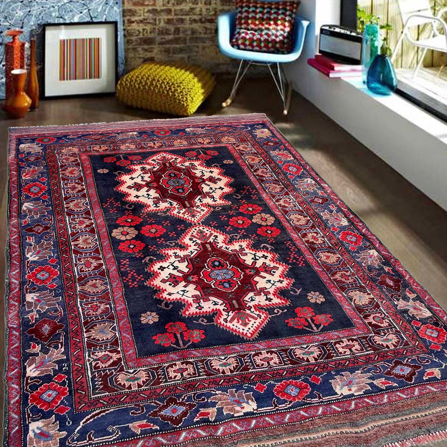 Baluch Short Rug 4' 2" x 6' 0" (ft) - No. G36708