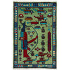 Hand Knotted War Rug 2' 0" x 2' 11" (ft) - No. G36714