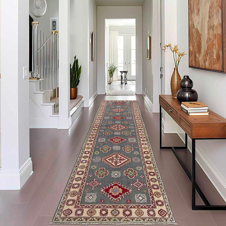 Oriental Kazak Runner 2' 6" x 9' 9" (ft) - No. G37555