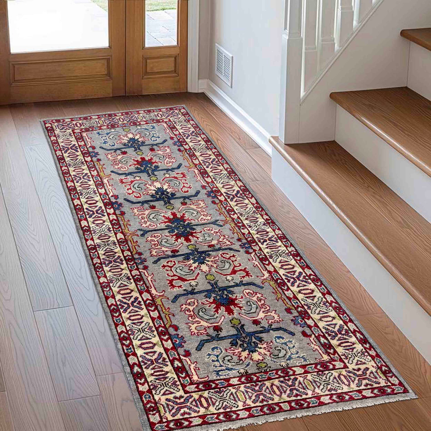 Multi Color Kazak Runner 2' 7" x 6' 5" (ft) - No. G37556
